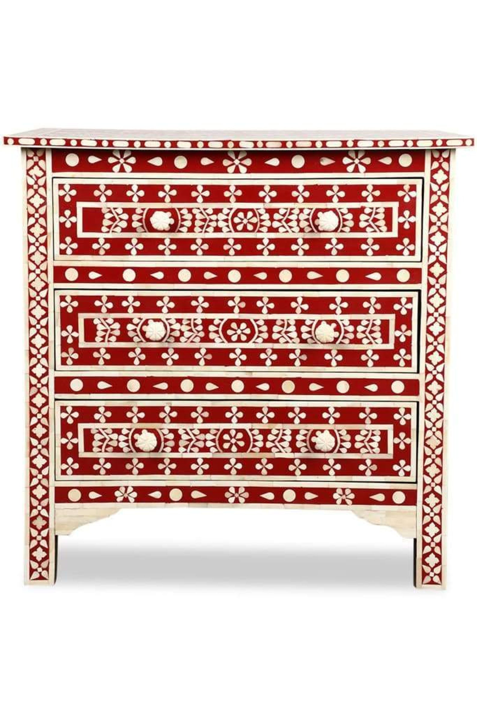 Handmade Bone Inlay Wooden Modern Bedside Bone Inlay Wooden Etsy