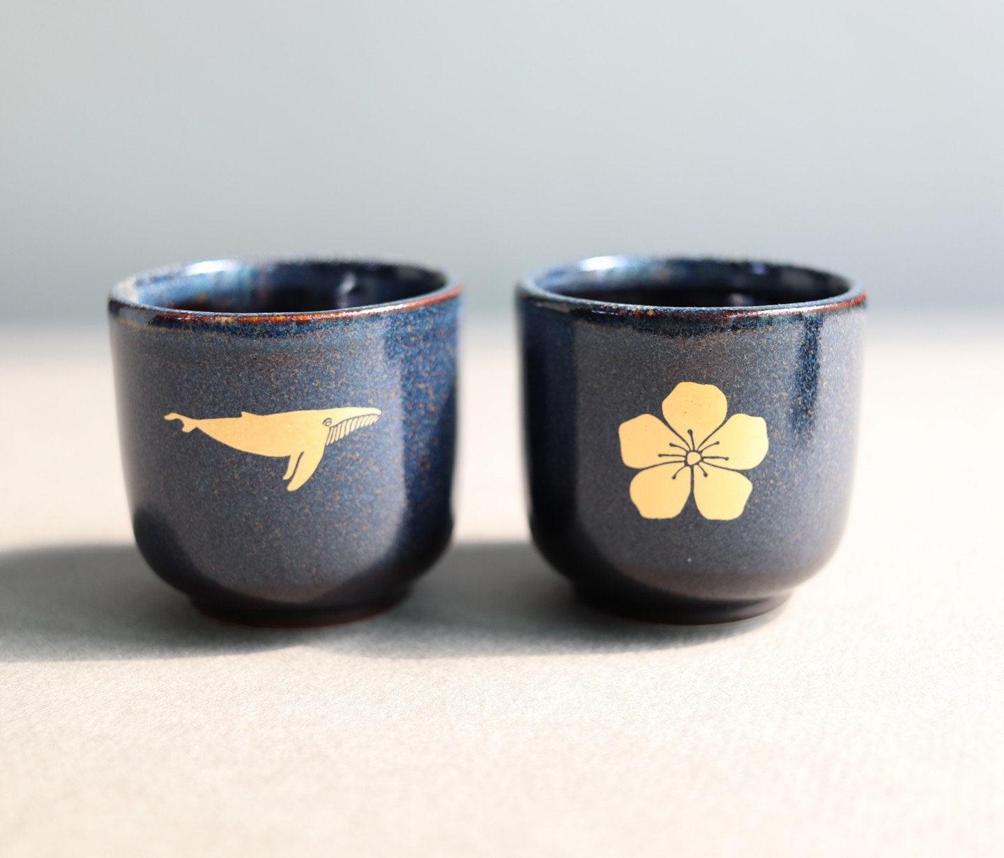 Drinking Cup Cherry Blossom & Dolpin Korea Soju Glass - Etsy