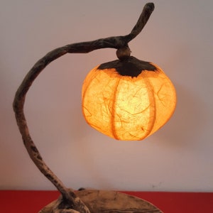 Lanterne coréenne en forme de fleur en papier hanji - Fait main, cadeau parfait pour une décoration de chambre paisible de parent (7,1 x 4,7 x 7,8 pouces)