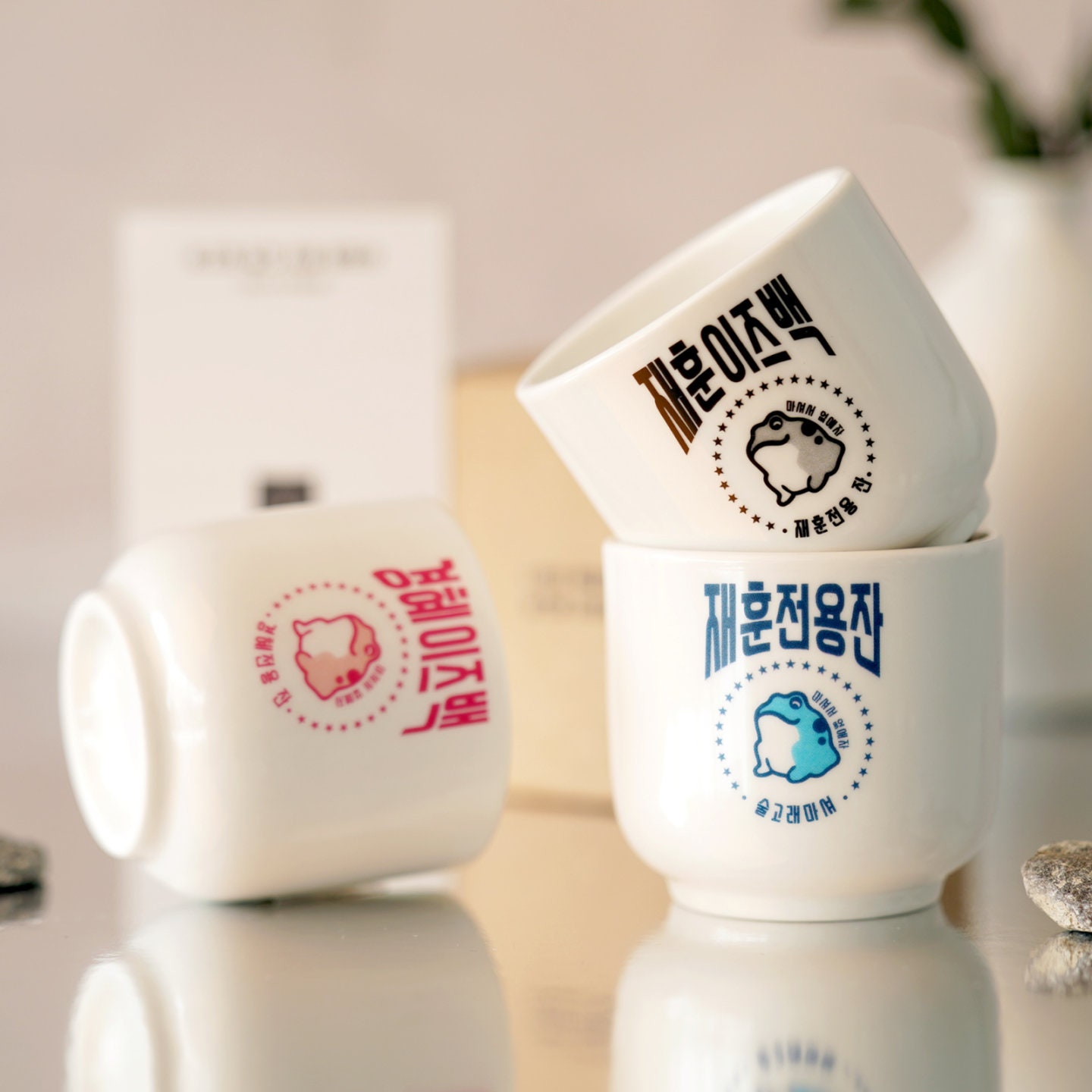 Soju Glass Ceramic Cup Korean Soju Shot Glass 1p print Custom Korean ...