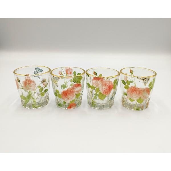 Rose Garden Soju Glass