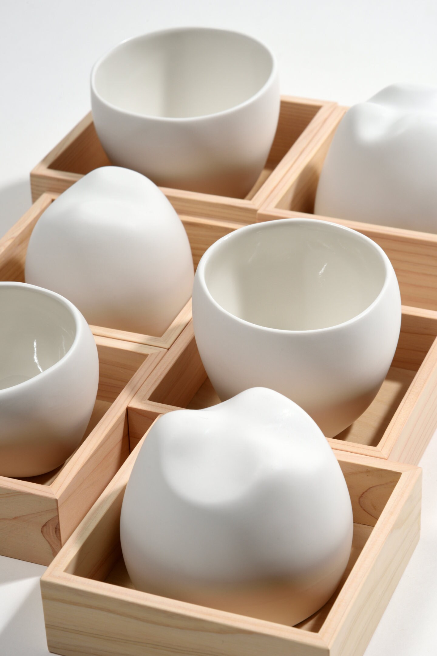Korean Makgeolli Cup Set(1 ceramic glass + 1 pine bowl)