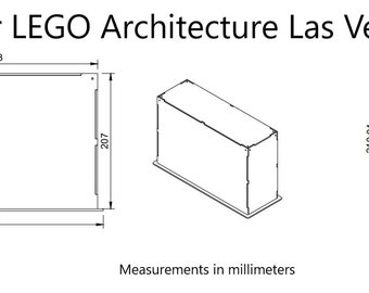 Display Case for LEGO Las Vegas Architecture Skyline 21047 
