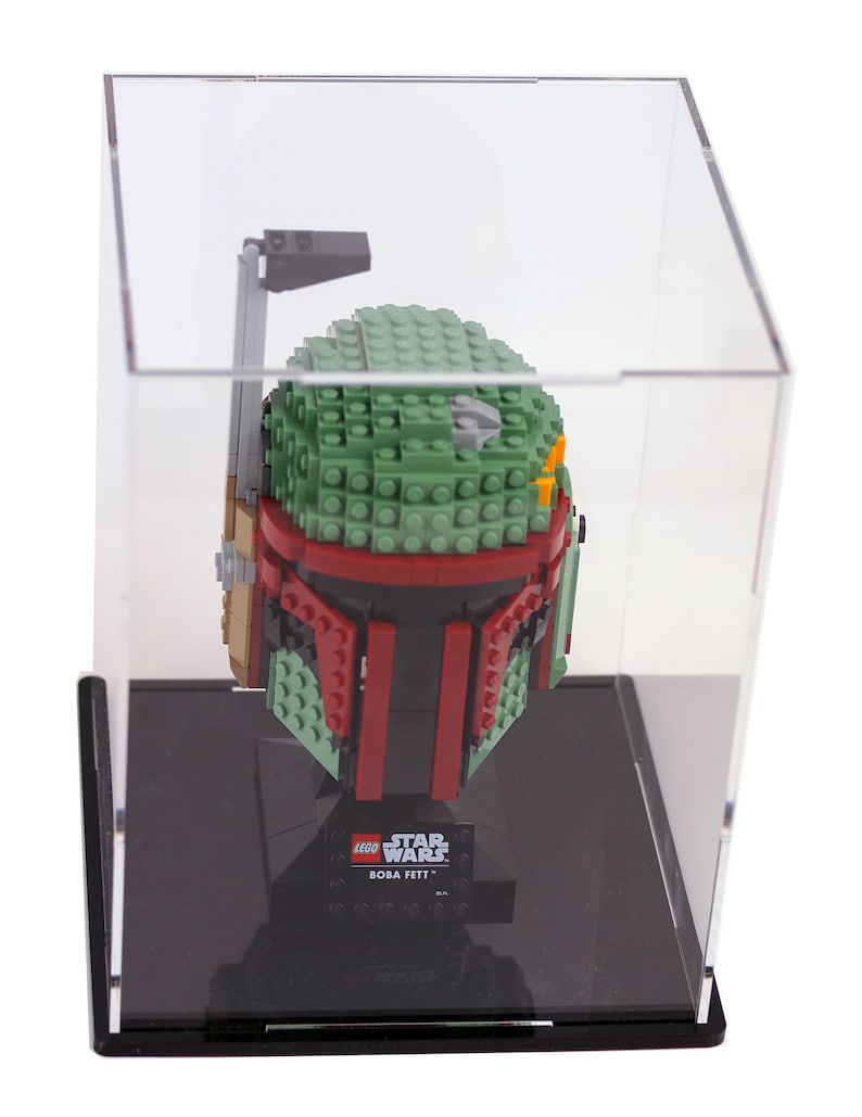 display case for lego helmets