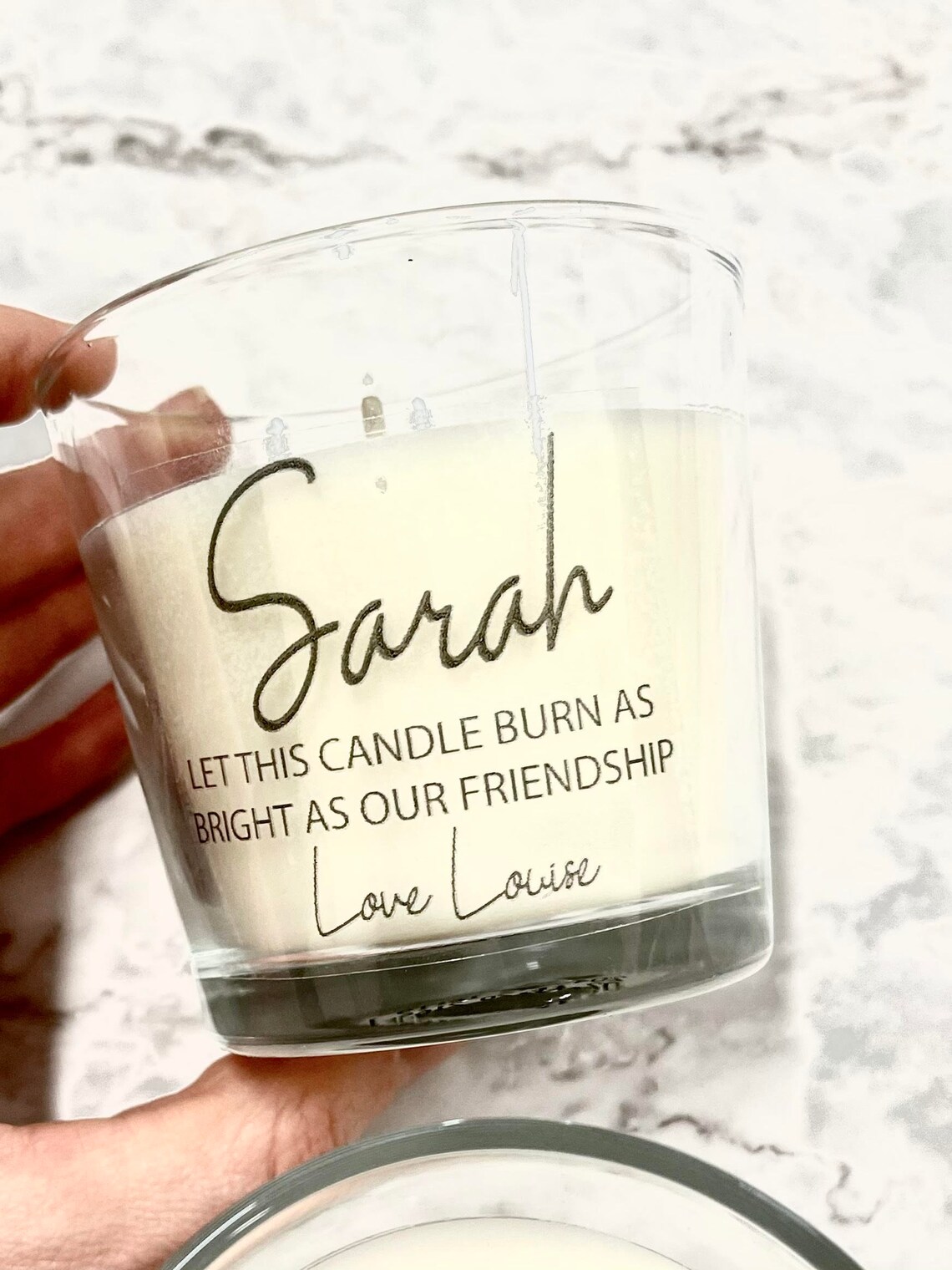 Personalised Candle Add Any Text To Candle Birthday Candle Etsy