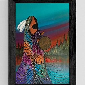 Aurora Drummer by Albert Betty, Framed