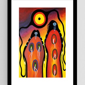 Sunrise Ceremony by Frank Polson, Framed