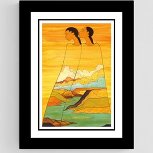 Sisters of the Earth by Maxine Noel, Framed