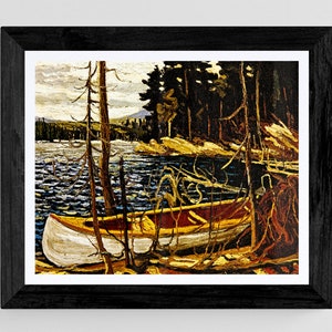 The Canoe 1912 by Tom Thomson, Group of Seven, Framed