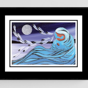 Mother and Moon by Betty Albert, Framed