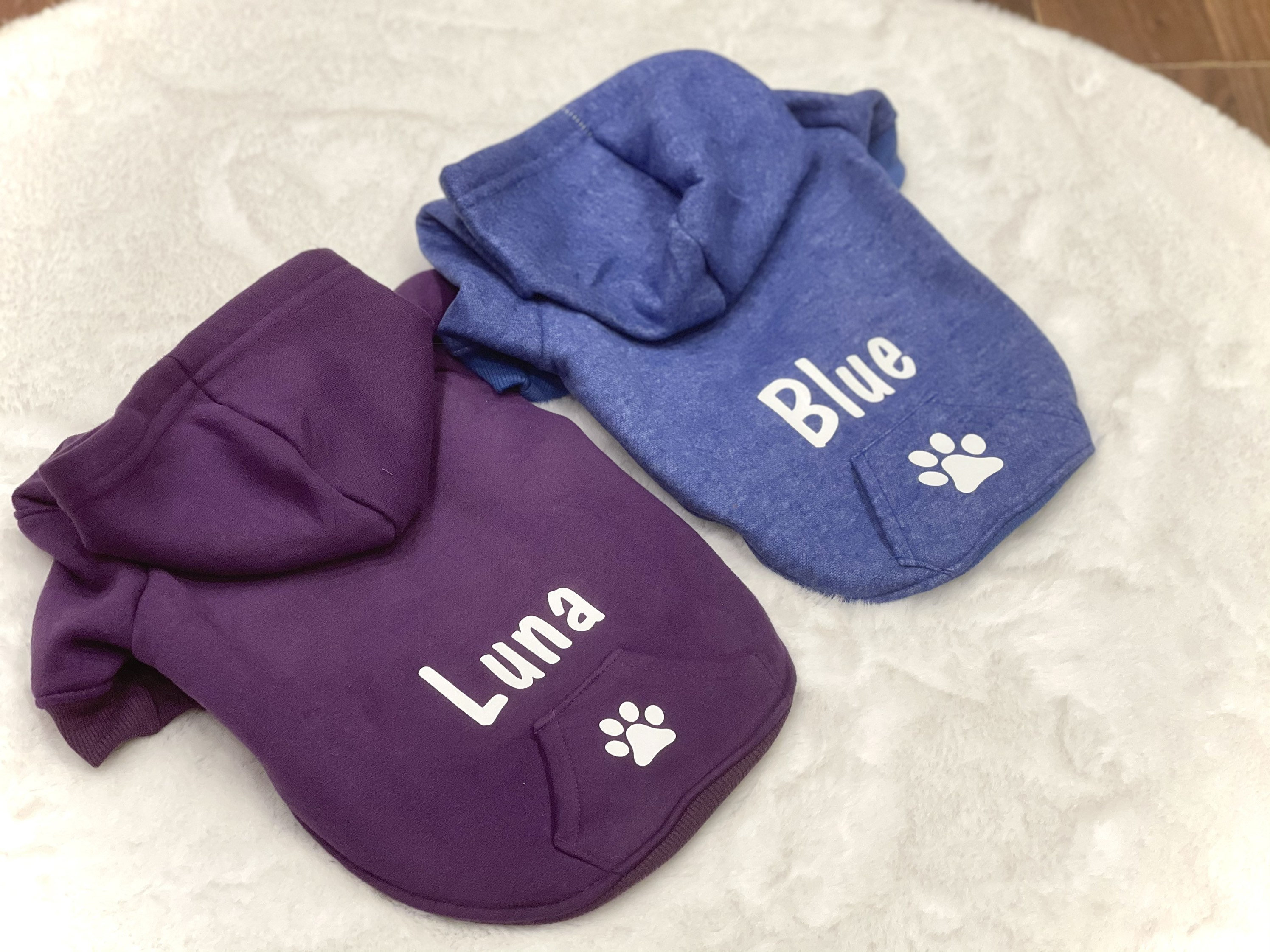 Personalised dog hoodies dog jumper clothes puppy Etsy