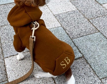 Personalised dog hoodie with initials - Dog clothing - pet jumper