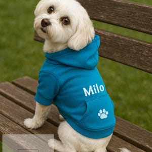 Personalised dog hoodies - dog jumper - clothes - puppy - accessories - hoody - pet clothes