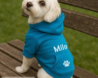 Personalised dog hoodies - dog jumper - clothes - puppy - accessories - hoody - pet clothes