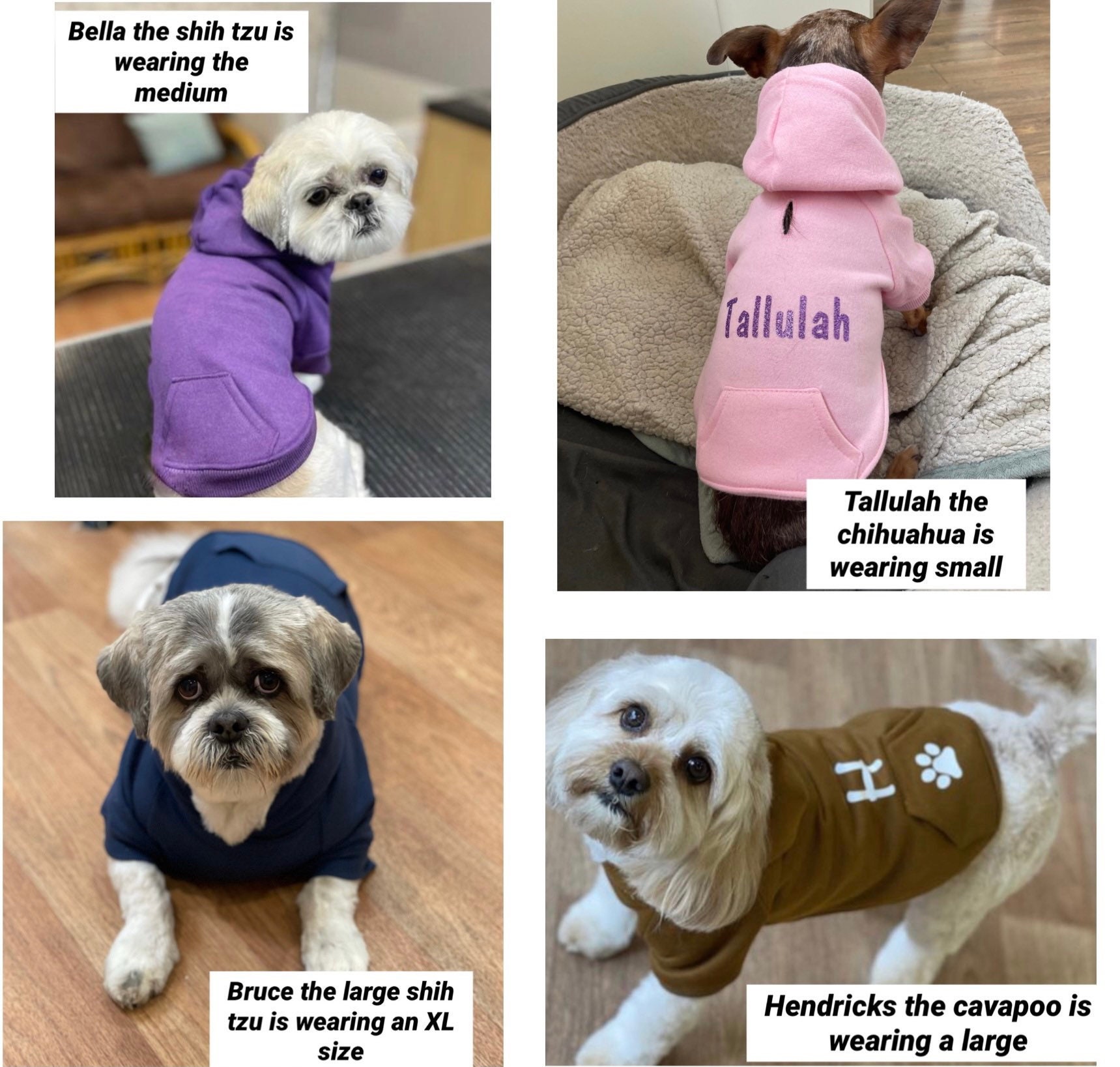 Personalised dog hoodies dog jumper clothes puppy Etsy