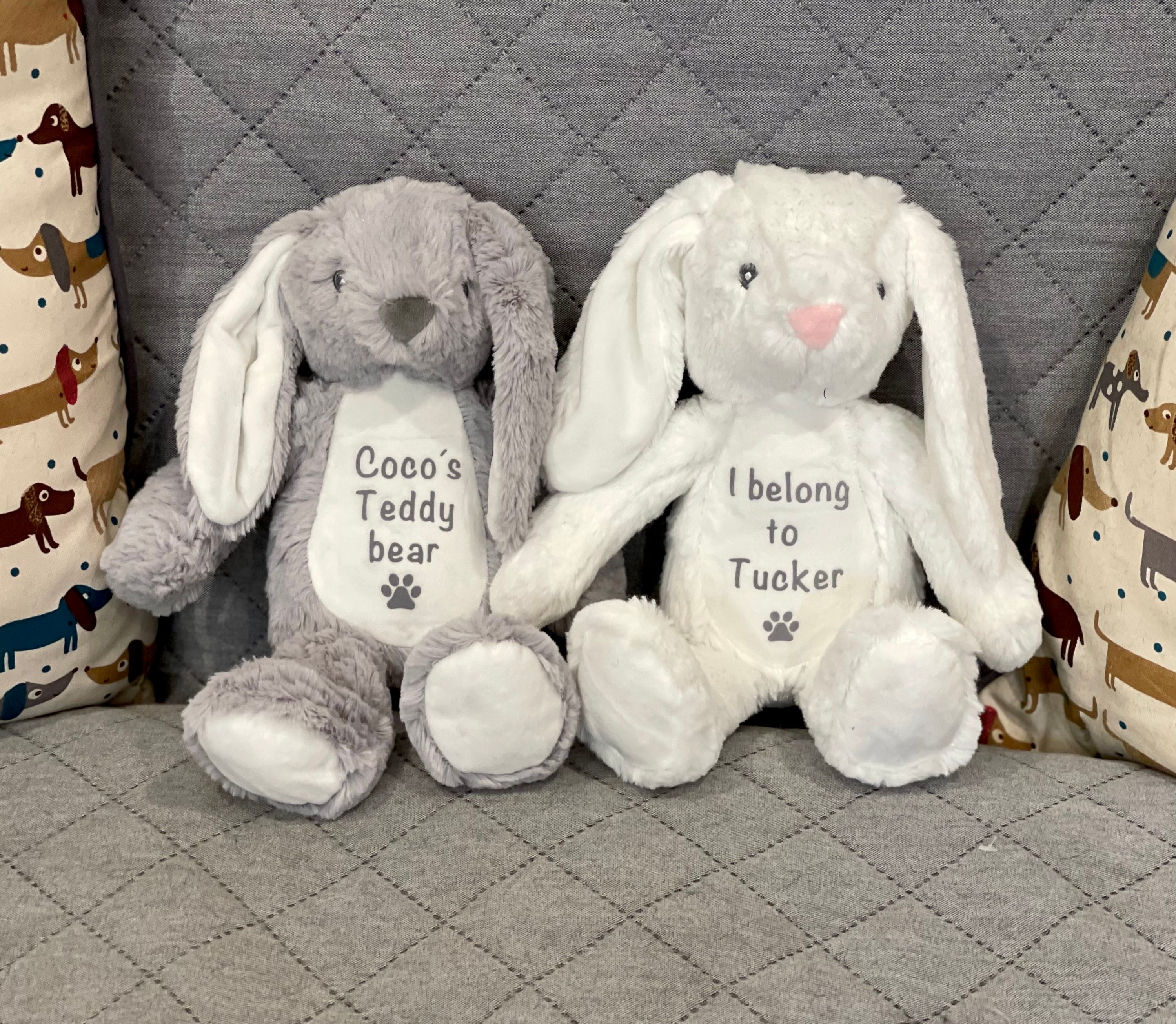 Personalised dog toy Teddy Puppy toy Dog soft toy Plush Etsy