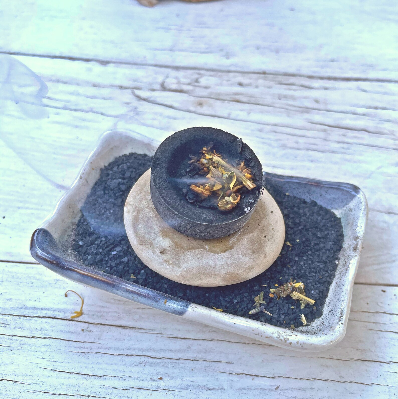 Four Charcoal Disks Charcoal Loose Incense Incense Burner Etsy