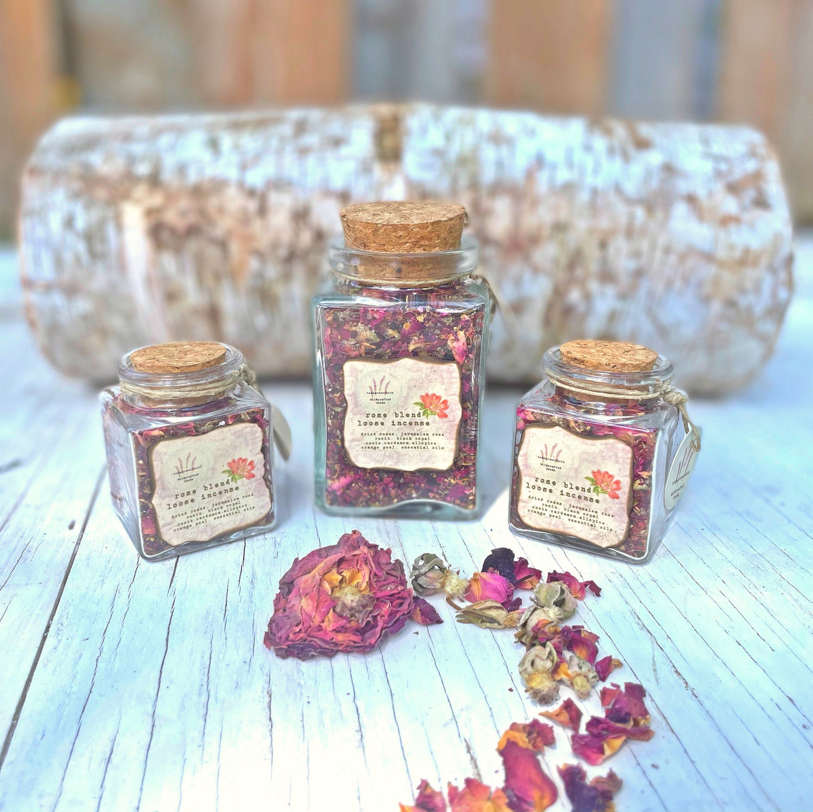 Rose Blend Loose Incense Handcrafted Incense Heart Chakra Etsy