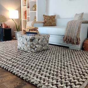 Loominaire Handmade Carpet &quot;Hawaii&quot; Wool Natural Fiber Easy Maintenance Rug For Living Room, Bed Room & Family Room Floors