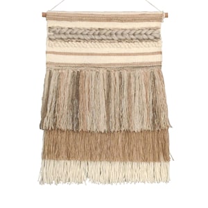 Loominaire Rustic  Wallhanging &quot;Sonata&quot; Hand Woven of Wool & Jute For Living Room Bed Room Family Room Walls (1&#39;9&quot;x2&#39;10&quot;)