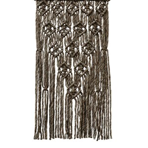 Loominaire Rustic Macrame Wallhanging &quot;Altyn&quot; Hand Woven of Wool/Viscose For Living Room Bed Room Family Room Walls (1&#39;4&quot;x3&#39;)