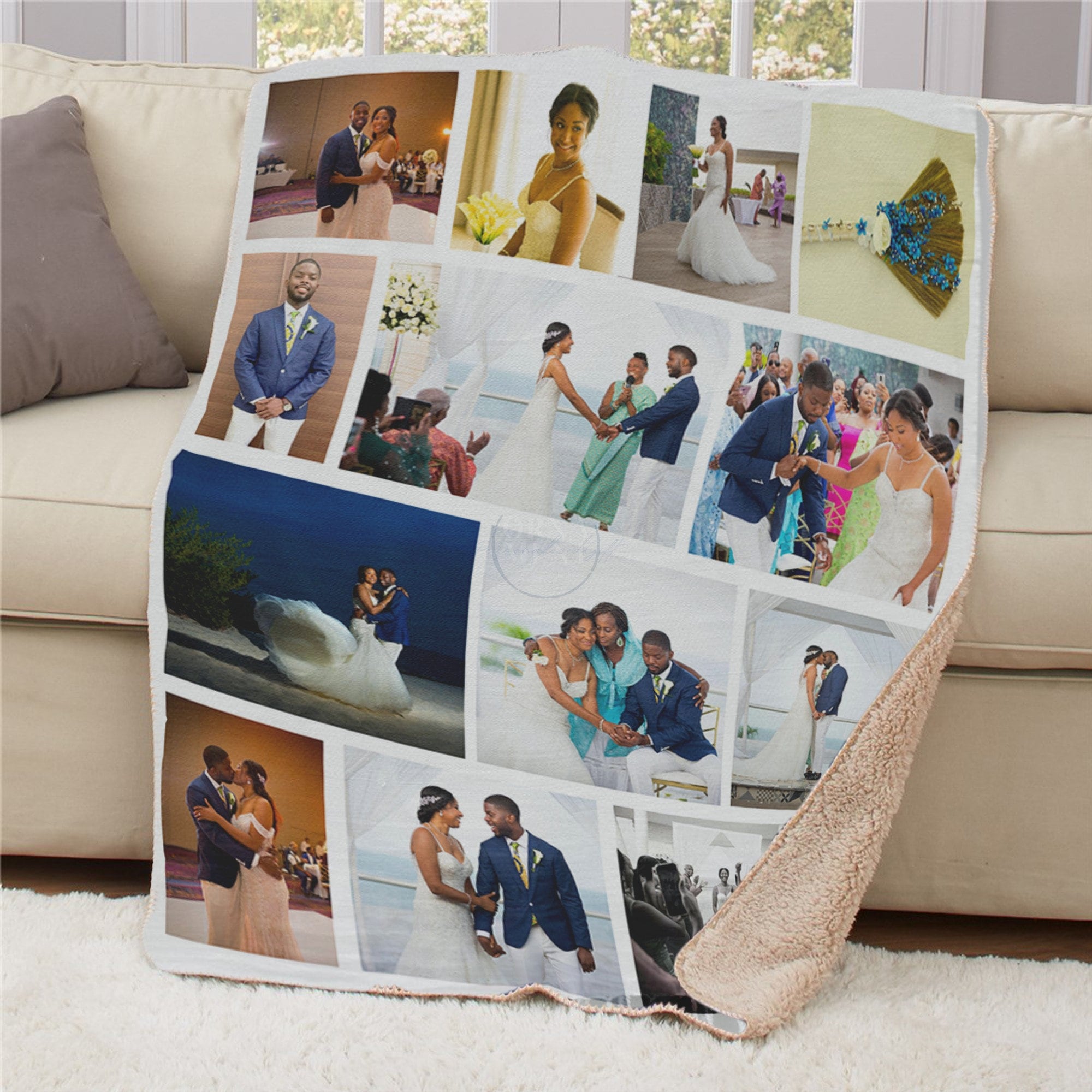 Custom Anniversary Blanket Wedding Couple Blanket Couple Etsy