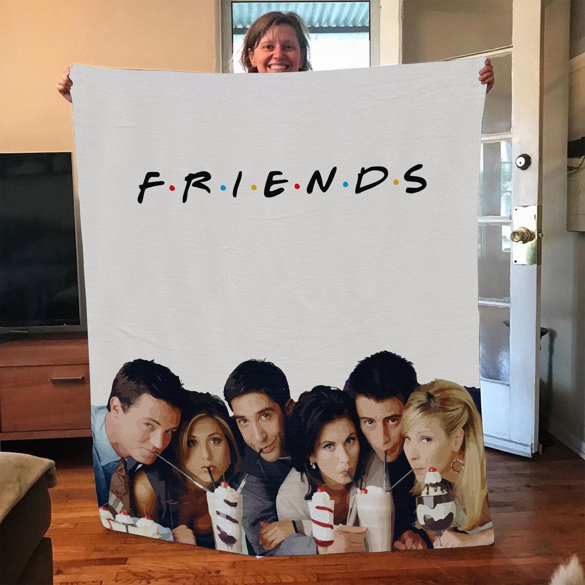 Friends TV show blanket Friends Blanket Gift for Best Etsy