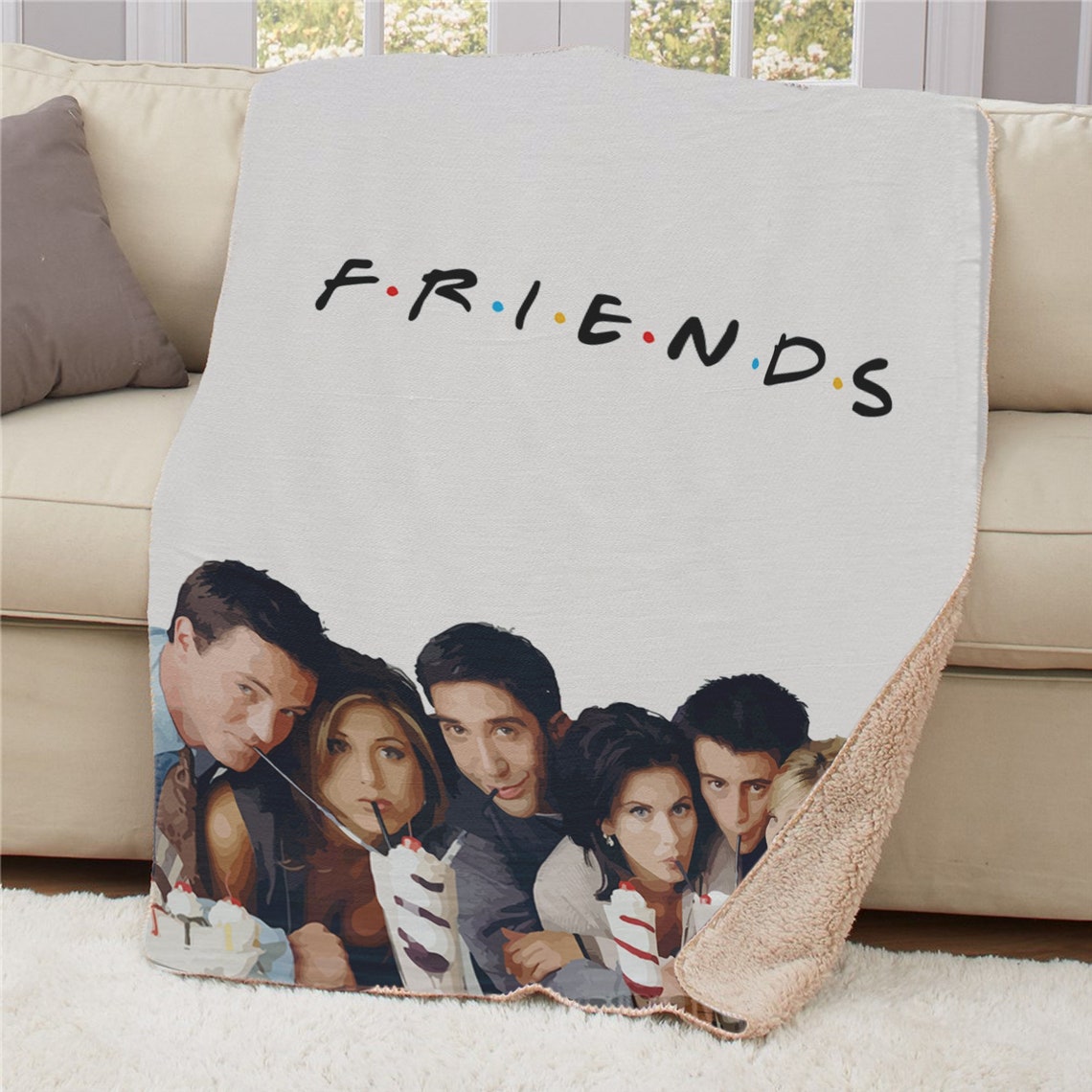 Friends TV show blanket Friends Blanket Gift for Best Etsy