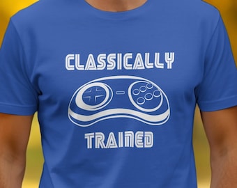 Classically Trained T-Shirt, Sega Controller T-Shirt, 90's Video Game T-Shirt, Funny Vintage Video Game T-Shirt, Sonic the Hedgehog T-Shirt