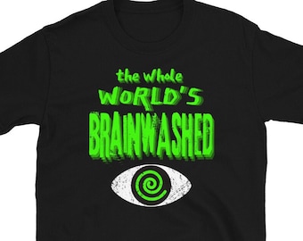 The Whole World's Brainwashed Fake News Media Propaganda Television Hypnotized Hypnosis Fake Woke Tom MacDonald T-Shirt