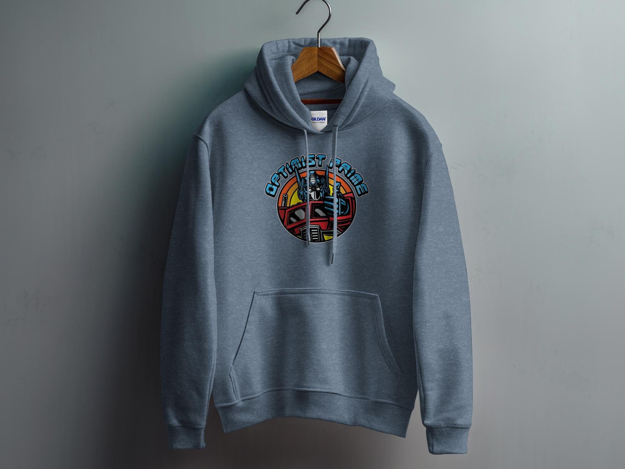 Funny Optimistic Transformers Hoodie, Funny Optimist Prime Hoodie, Optimus Prime Graphic Hoodie, Feel Good Transformer Robot Hoodie