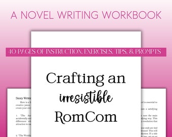 How to Write a RomCom | Writing Workbook for Irresistible Romantic Comedies | Writing Guides | Printable | Writing Romance Novels