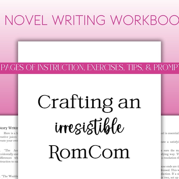 How to Write a RomCom | Writing Workbook for Irresistible Romantic Comedies | Writing Guides | Printable | Writing Romance Novels