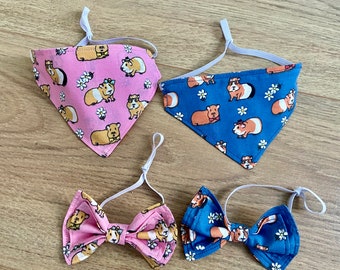 Bandanas  and Bows for Guinea Pigs, Guinea Pig Accessories, Guinea Pig  Neck Wear, Guinea Pig Owner Gift