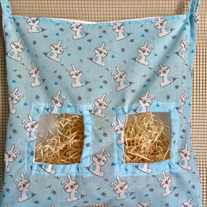Hay Bag for Rabbits and Guinea Pigs, Rabbit Hay Feeder, Rabbit Owner Gift, Handmade Hay Feeder