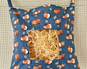 Small Hay Bag for Guinea Pigs, Hay Feeder for Guinea Pigs, Guinea Pig Owner Gift