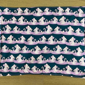 Waterproof Lap Mat for Guinea Pigs, Rabbits and Small Pets.  Waterproof Petting Mat, Rabbit, Guinea Pig Owner Gift, Handmade, Cotton/Fleece.