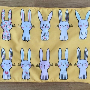 Waterproof Lap Mat for Guinea Pigs, Rabbits and Small Pets.  Waterproof Petting Mat, Rabbit, Guinea Pig Owner Gift, Handmade, Cotton/Fleece.