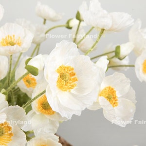 4 Heads Poppy Stem | High Quality Artificial Flower | DIY | Floral | Wedding/Home Decoration | Gifts - Multi-color