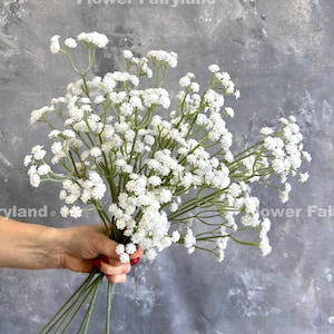 24" White Baby's Breath Branch - Artificial Flower
