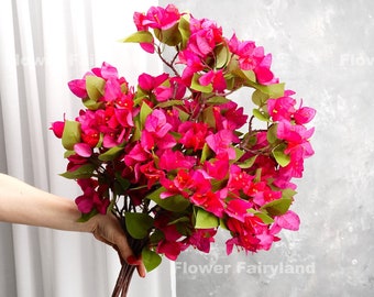 Bougainvillea Bouquet | Bougainvillea Branch | Artificial Flower | DIY | Floral | Wedding/Home Decoration | Gifts - Raspberry