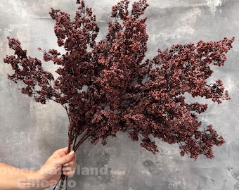 31" Faux Mini Berries Long Branch - Artificial Plant - Burgundy