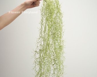 34" Faux Spanish Moss Airplants | Hanging Vines | Artificial Plant | Greenery | DIY Floral | Wall/HomeWedding Decoration - Dusty Green