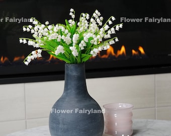 Faux Lily of the Valley Flower Bundle (Set of 6)