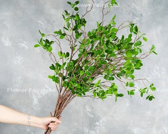 44" Real Touch Boxwood Baby Gem Branch | High Quality Artificial Plant | DIY Floral | Wedding/Home Decoration | Gifts