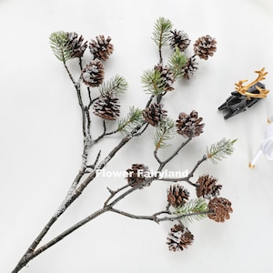 30 Artificial Cedar Spray/stem-winter Greenery-faux Christmas  Greenery-holiday Home Decor-artificial Evergreen Floral Spray/pick 