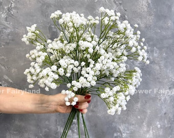 Faux White Baby&#39;s Breath Branch - Artificial Flower