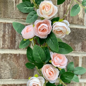 72" Mini Rose Garland | Artificial Flower Garland | Hanging Vine | Wall ...