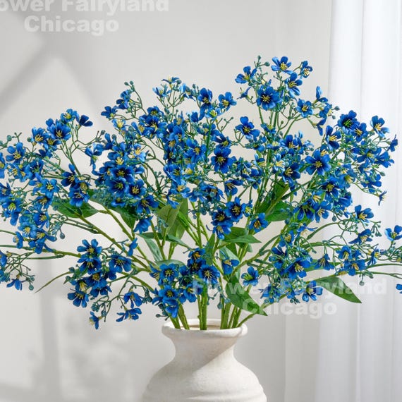 Faux Daphne Stem - Artificial Flower - Blue - Etsy