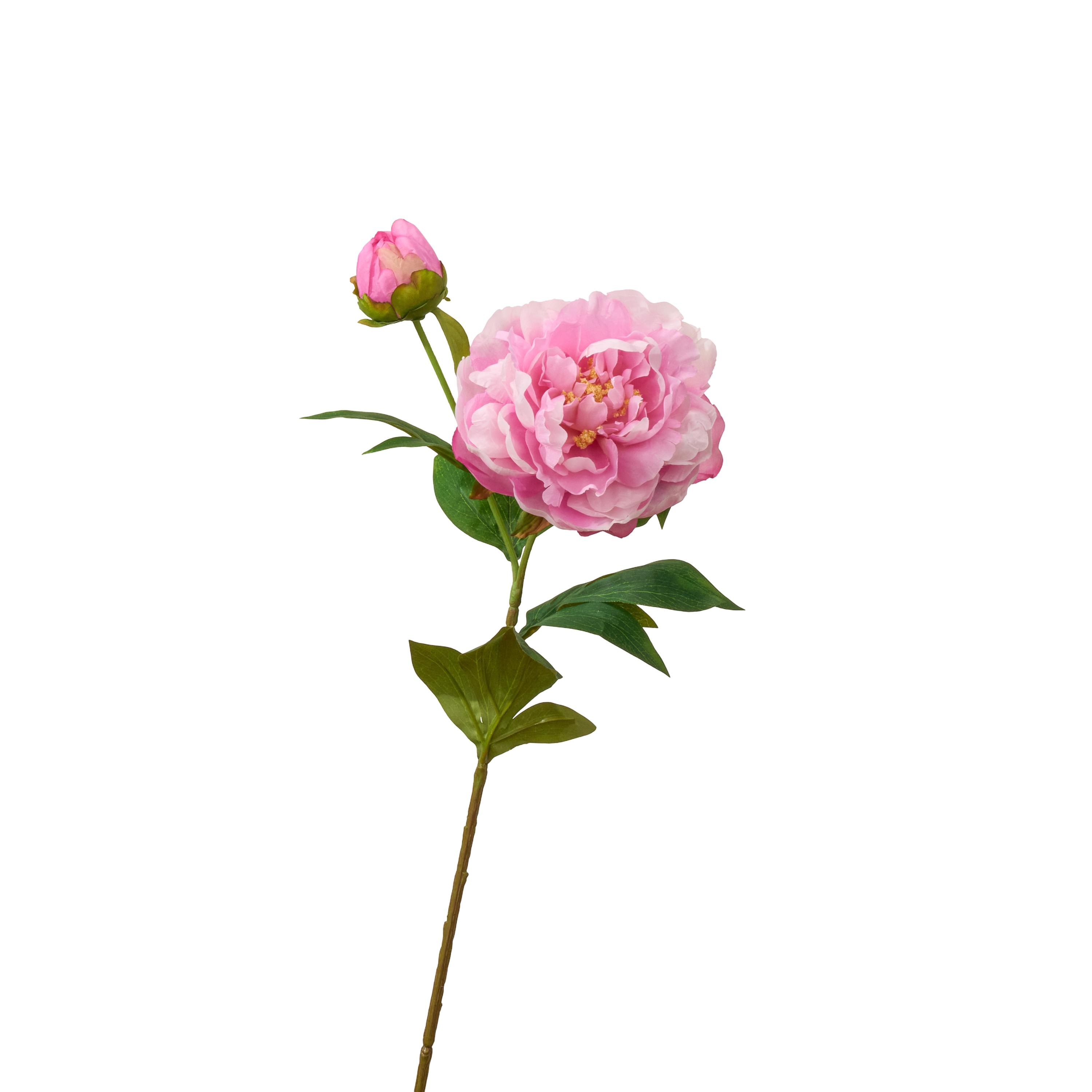 つぼみ付きフェイク牡丹 - 造花 - ホワイトピンク - Etsy 日本